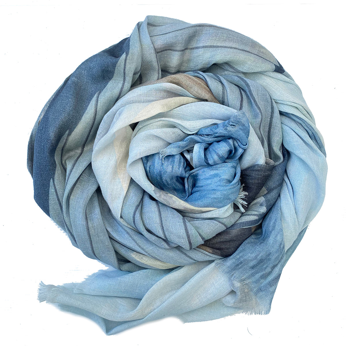 Blue shop cotton scarf