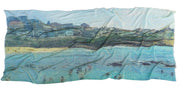 flatlay view of Bronte Beach cotton linen scarf